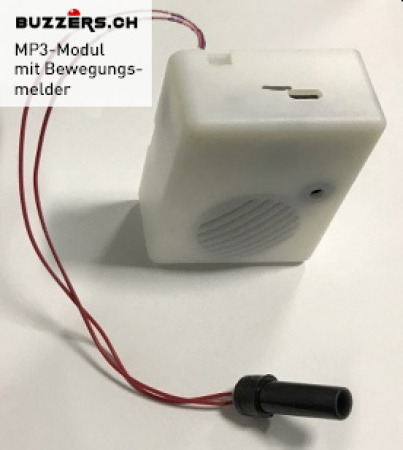 Sound module with motion detection